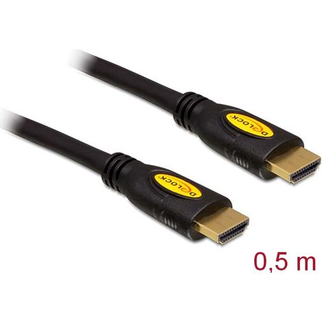 Delock cable high speed hdmi with ethernet - hdmi-a macho  hdmi-a macho 4k 0,5 m
