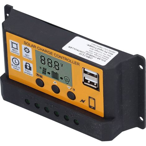 Intelligenter Laderegler für Photovoltaik-Anlagen, automatische Steuerung, 12 V, 24 V, 30 A, gelb (1/5)