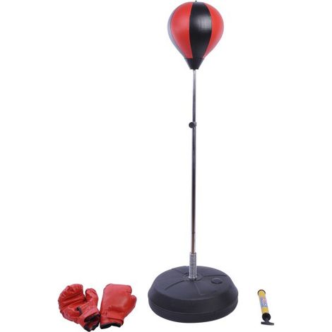 Punching Ball Réglable Stronger Rouge et Noir (1/5)