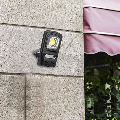 Neue kleine Solar-Stehleuchte für den Außenbereich, schwarze Wandleuchte (36 COB-LEDs, kabellos, wasserdicht, mit Anwesenheitserkennung, für Garten, Garage usw.) (1/5)