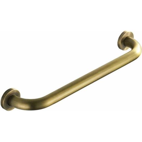 Retro Barre d’appui Sécurité en Cuivre de Salle de Bain Baignoire Douche WC Support Mural Serviette 30cm (1/4)