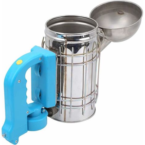 Hive Smoker, Electric Hive Smoker, Stainless Steel Hive Smoker with Heat Shield, Outdoor Beekeeping Smoker for Bee House