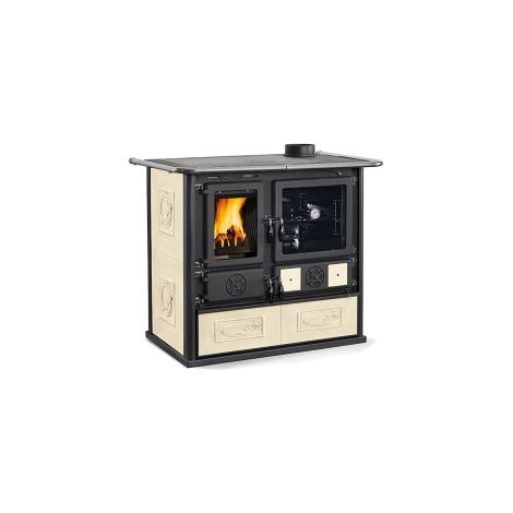 Poele a' bois La Nordica Extraflame Rosa 4.0 8.4 kw pour 240 m poele cre'me
