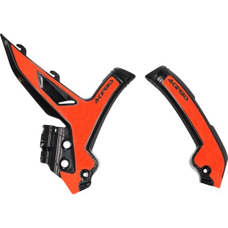 ACERBIS X-GRIP PARATELAIO KTM EXC / EXC-F / XC-W '24-'25, SX / SX-F / XC / XC-F '23-'25 COLORE NERO / ARANCIONE