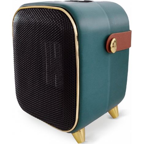 BLANC OU VERT 0.85 Venteo - chauffage d'appoint rétro 1000W radiateur électrique d'appoint avec thermostat réglable et écran digital