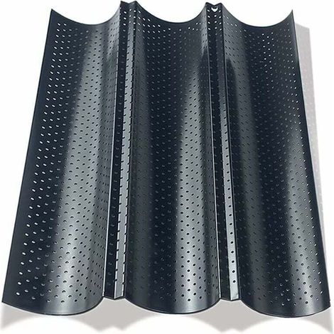 Brotformen, Baguetteform, Baguetteform, Brotform, Französische Brotform für 3 Baguettes, Perforierte Brotform zum Backen von französischem Brot, Baguette-Brotform (1/5)