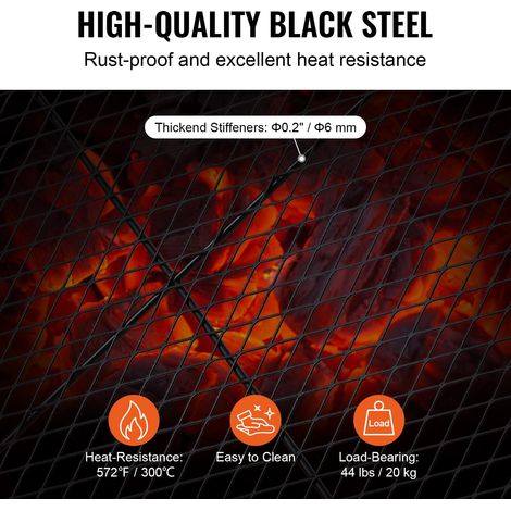 Grille de Cuisson Rectangulaire 111x38 cm Grille de Barbecue en (1/5)