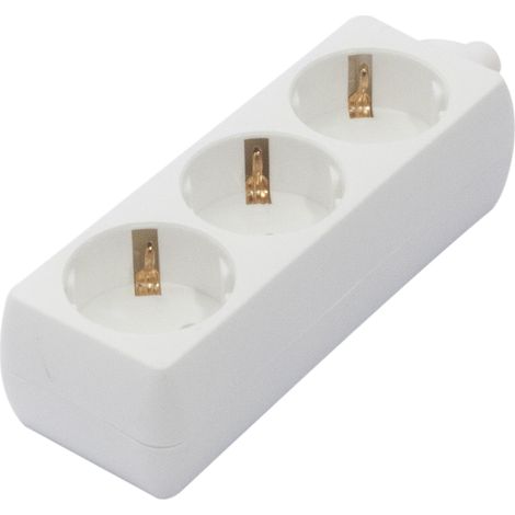 Bloc multiprise 3x16A sans cordon - Blanc - Chacon