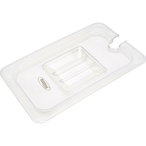 Couvercle Gastronorm - 1/6 GN - Polycarbonate - avec enfoncement - Maxima (1/3)