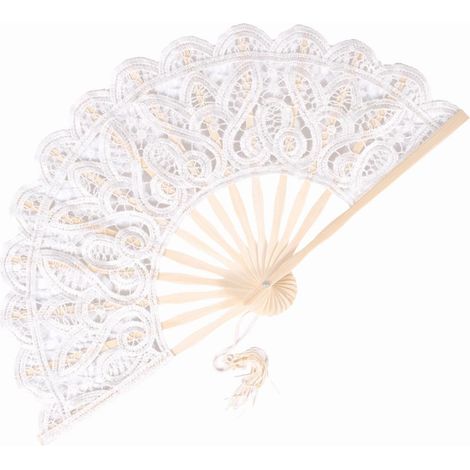 Ventaglio in macramè bianco (kit da 3)