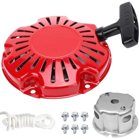 Nouveau démarreur à Rappel pour Honda GX100 Moteurs 28400-Z0D-V02ZA, 28400-Z0D-V03ZA, avec boulons et Corde de Rechange et coupelle de démarrage (1/5)