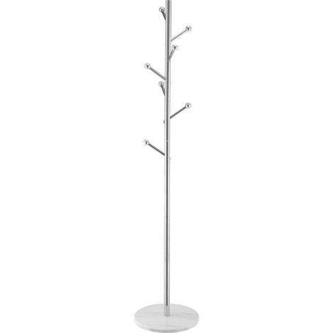Mophorn Perchero de pie con base de mármol y 8 ganchos, moderno perchero para entrada, dormitorio, oficina o sala de estar, ideal para colgar abrigos, sombreros y bolsos.