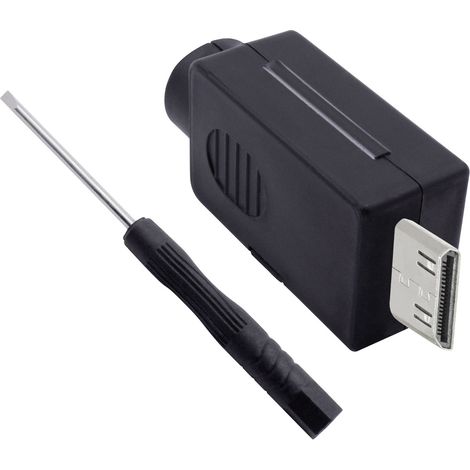 Quadrios 2001C218 HDMI-Steckverbinder Stecker, gerade Polzahl: 20 Schwarz 1 St. (1/3)