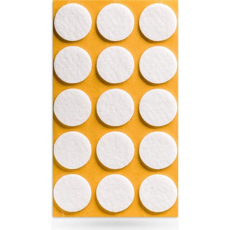 Filzgleiter Ø 28 x 3 mm selbstklebend weiß (1/2)