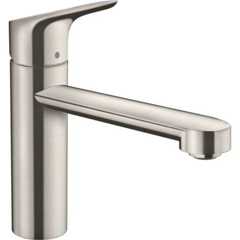 Hansgrohe Focus M43 - Grifo para fregadero, acero inoxidable 71816800 (1/3)