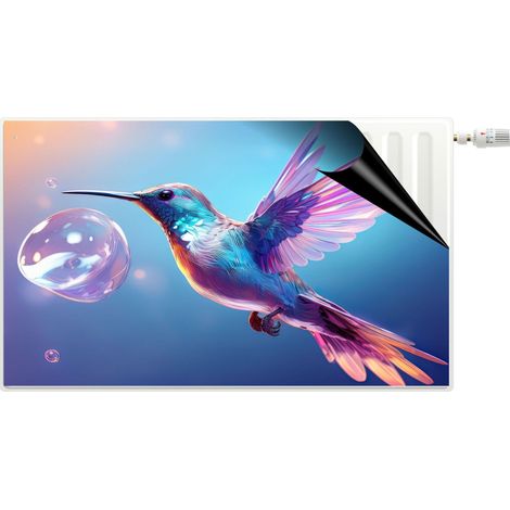 Tapis magnétique pour radiateur Cache-radiateur décoratif Oiseau pastel (1/5)