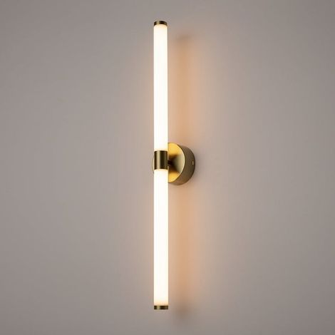 Applique moderne avec LED - tige dorée & blanc DELMAR (1/5)