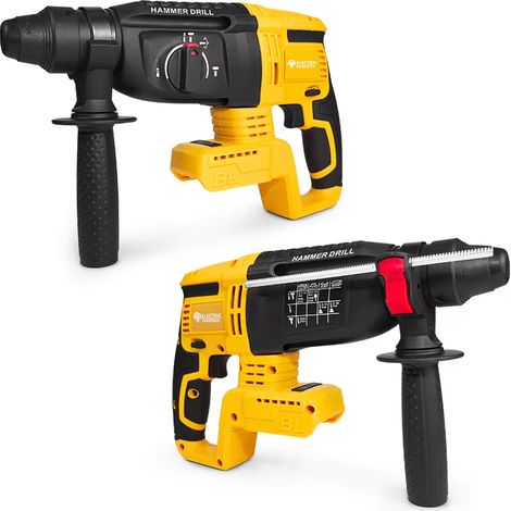 Marteau perforateur rotatif sans fil 26mm SDS-Plus 4 vitesses compatible DeWalt 20V – perceuse à percussion professionnelle sans batterie (1/5)