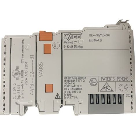 Wago 750-600 750 Series I/O End Module Bus Coupler
