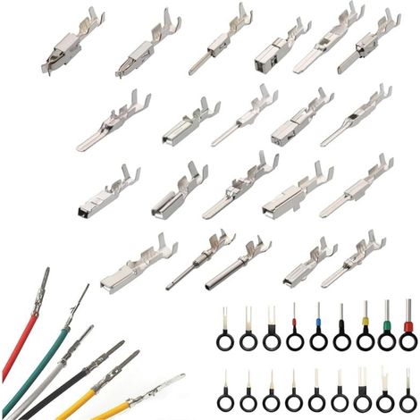 Kit Connecteur Électrique Automobile 340 Pièces Broches Mâle Faisceau Câbles pour Fils Voiture Taille 1 à 3,5 mm (1/4)