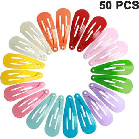 Lot de 50 Pinces à cheveux, Métal, 3 cm, Pour filles femmes enfants, Usage quotidien (1/5)