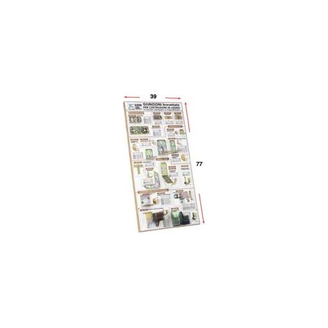 Pannello Giunzioni per Costruzioni in 1 Espositore Aldeghi Legno 398 Pezzi