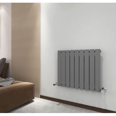 600 x 612mm Single Designer Flat Panel Central Heating Radiator ANTHRACITE