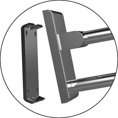 Normbau Inox Care Stützklappgriff vario, einhängbar, L:900