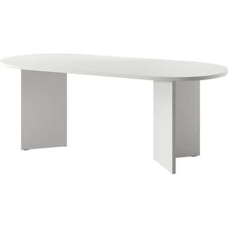 Selsey OVO - Esstisch oval, Weiß, 90x204 cm (1/5)