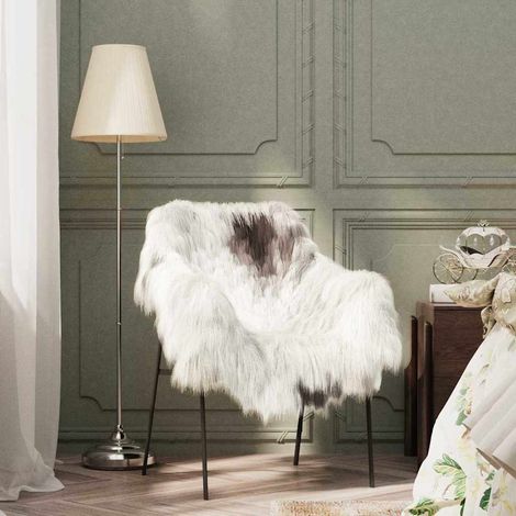 vidaXL Piel de oveja color mixto (60-70)x(90-100) cm (1/5)