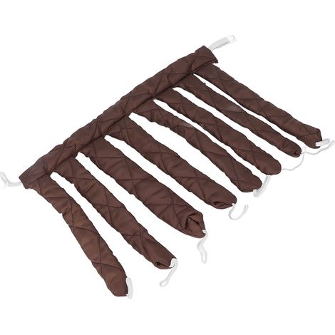 Rouleau à friser sans chaleur pour cheveux longs (marron) - Idéal pour femmes et filles - Cheveux très longs (1/5)