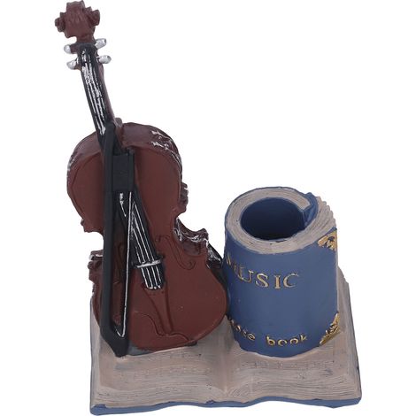 Porte-stylo vintage, bleu violon vintage, décoration de bureau exquise et pratique pour la maison, la chambre d'étudiant, le bureau ou la salle de classe.