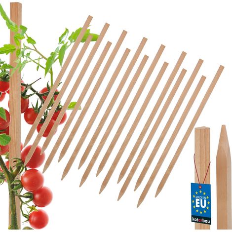 Tuteurs en bois KOTARBAU® pour tomates, légumes, support pour arbres et arbustes, 40 cm, lot de 15 (1/5)