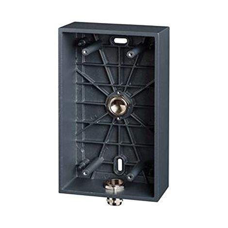 2N 9153003 Rückgehäuse aus schwarzem Aluminium für Sprechanlage (1/3)