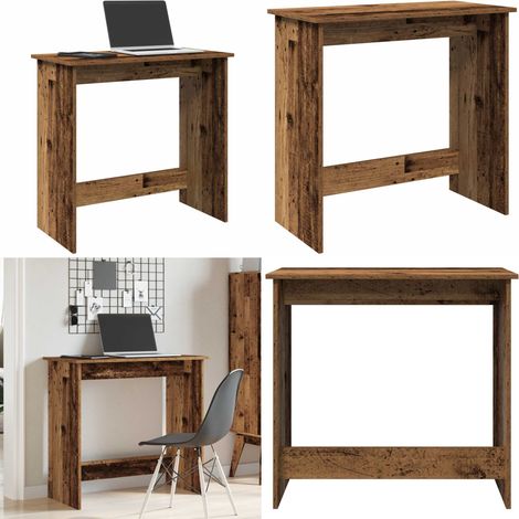 vidaXL Bureau style vieux bois 80x40x75 cm bois d'ingénierie (1/5)