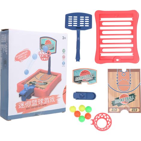 Mini Panier de Basket Cadeau Jouet de Basket de Table Rouge Jeu Interactif Parent-Enfant (1/5)