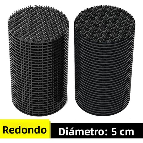 (Rond, 12 pièces) Bande adhésive double face antidérapante à scratch pour fixation invisible sur canapé (1/5)