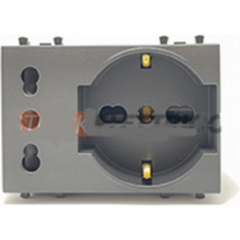 Ave presa schuko+bipasso 10/16a tekla 3moduli 44509015mb