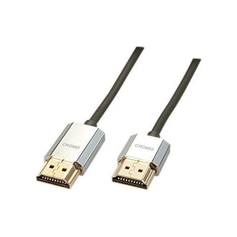 LINDY HDMI High Speed Kabel CROMO Slim Ethernet A/A 3m (41675) (1/4)