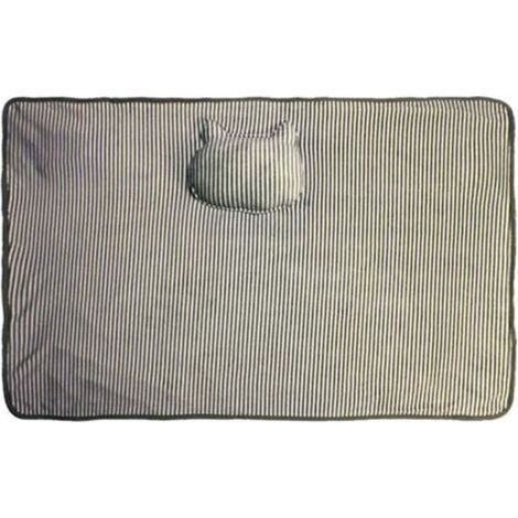 Couverture chauffante USB pour genoux (11572cm) Chauffe-pieds chauffant en flanelle Chauffe-corps Châle Couverture électrique, (gris)