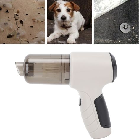 Aspirateur pour voiture et maison, portable, rechargeable, multifonctionnel, soufflage et aspiration puissants, petit, aspirateur haute puissance, gris-blanc. (1/5)