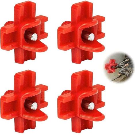 Abreuvoir Automatique pour Tétine, Tetine Abreuvoir Poule, Abreuvoir pour Poulets Deau, Abreuvoir pour Poules à Gouttes, Buveurs d'Eau de Poulet en Plastique, pour Poulet Oiseau Caille 4 Pièces H108 (1/4)