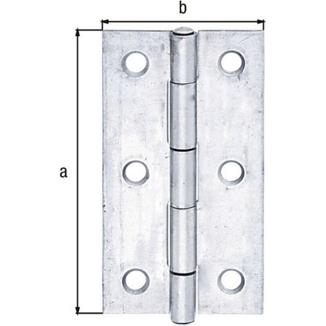 Scharnier H.60mm B.34mm S.1,5mm VA schmal GAH (1/3)