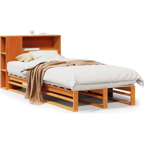 Maison Exclusive - Letto Libreria senza Materasso Marrone Cera 100x200 cm Legno