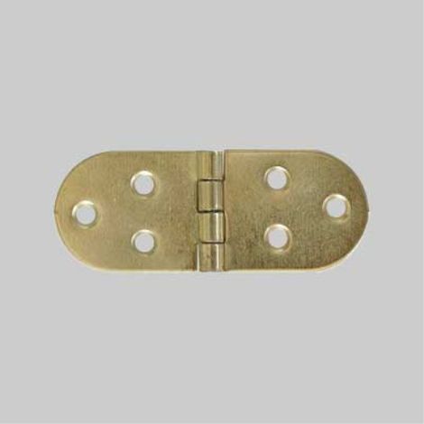 Cerniera a biscotto 80x30 mm senza fermo - bronzata (50 pezzi) (1/3)