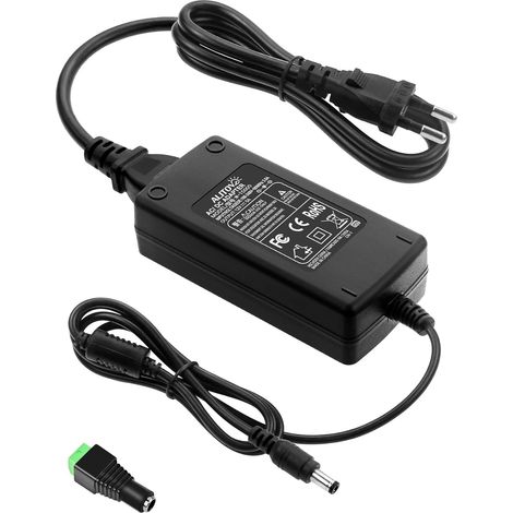 Adaptateur d'alimentation 12V 5A Transformateur LED AC 230V à DC 12V 60W Adaptateur de Sortie DC 5.5 x 2.5mm pour 5050 3528 LED Strip Monitor Radio (1/5)