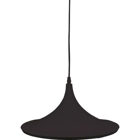 Plafoniera a sospensione serie "Bauchi" E27 (40W massimo 230V) IP20 Ø35cm colore nero e bronzo