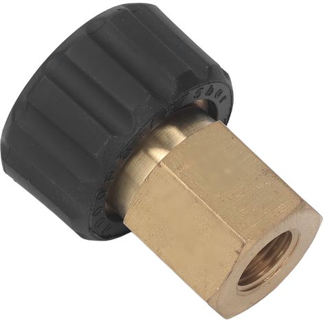 Accessoires pour machine de nettoyage : tuyau d’eau haute pression, poignée de pistolet à eau, raccord de conversion en cuivre, tube d’extension, tige d’insertion G1/4 vers M22 (14 pouces) (1/5)