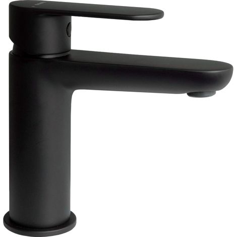 Miscelatore lavabo in ottone finitura nera - Montain