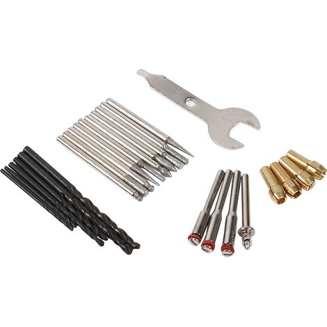 Kit d'outils de polissage rotatifs 147 pièces, tige de 1/8", embouts de ponçage, polissage et coupe (1/5)